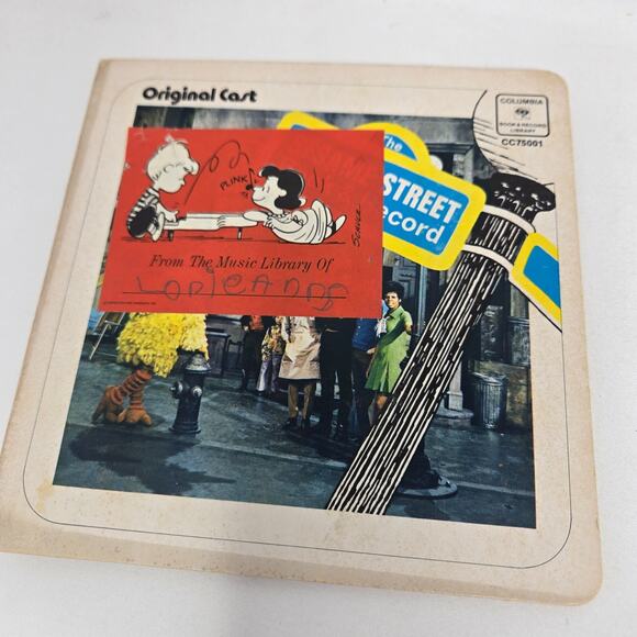 Sesame Street Vinyl Record Lot of 6 1970 Numbers Letters Shapes People 7" 45s - Picture 7 of 16